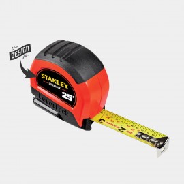 Custom 25 ft. Stanley Tools USA-Made High-Visibility LEVERLOCK Tape Measure