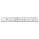 2 Sided Stainless Steel Architectural Ruler (7.25"x1.125") with Logo
