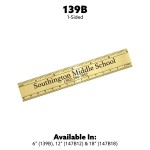 Personalized 6" Brass Ruler