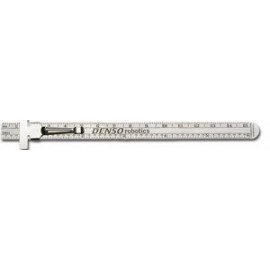 Custom Pocket Ruler MM Over 64ths (6.25"x.4687") with Logo