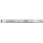 1 Sided Stainless Steel Architectural Ruler (12.25"x1") with Logo