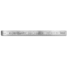 1 Sided Stainless Steel Architectural Ruler (12.25"x1") with Logo  1 Sided Stainless Steel Architectural Ruler (12.25"x1") with Logo