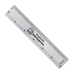 6" Metalphoto Aluminum Printing & Publishing Ruler with Logo
