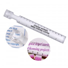 6" Ruler W/ Magnifier with Logo