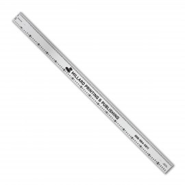 Custom 18" Stainless Steel Ruler with Printing & Publishing Scales
