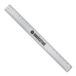 Logo Branded 18" Aluminum Ruler with Center Finding Scales