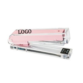 Office Use Transparent Stapler with Logo  Office Use Transparent Stapler with Logo