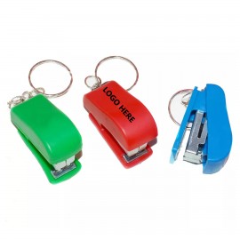 Customized Mini Handheld Press Staplers with Keychain