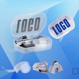 Logo Branded Mini Stapler and Tape Case  Logo Branded Mini Stapler and Tape Case