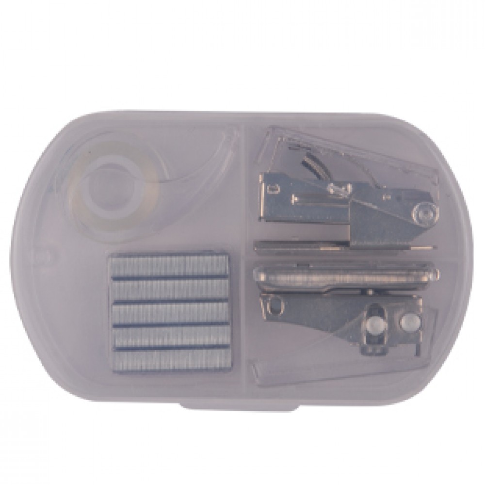 Logo Printed Tape Case Set w/ Hole Punch & Stapler Logo Printed Tape Case Set w/ Hole Punch & Stapler