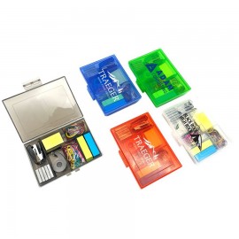 Back To School /Office Kit With Stapler, Staples, Sticky Notes, Rubber Bands, Paper - OCEAN PRICE with Logo
