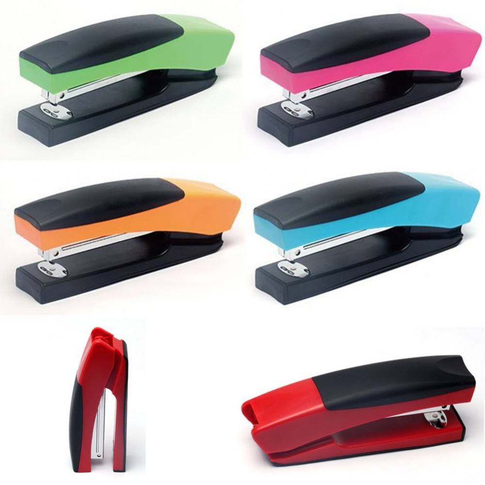 Plastic Durable Fashion Color Stapler with Logo