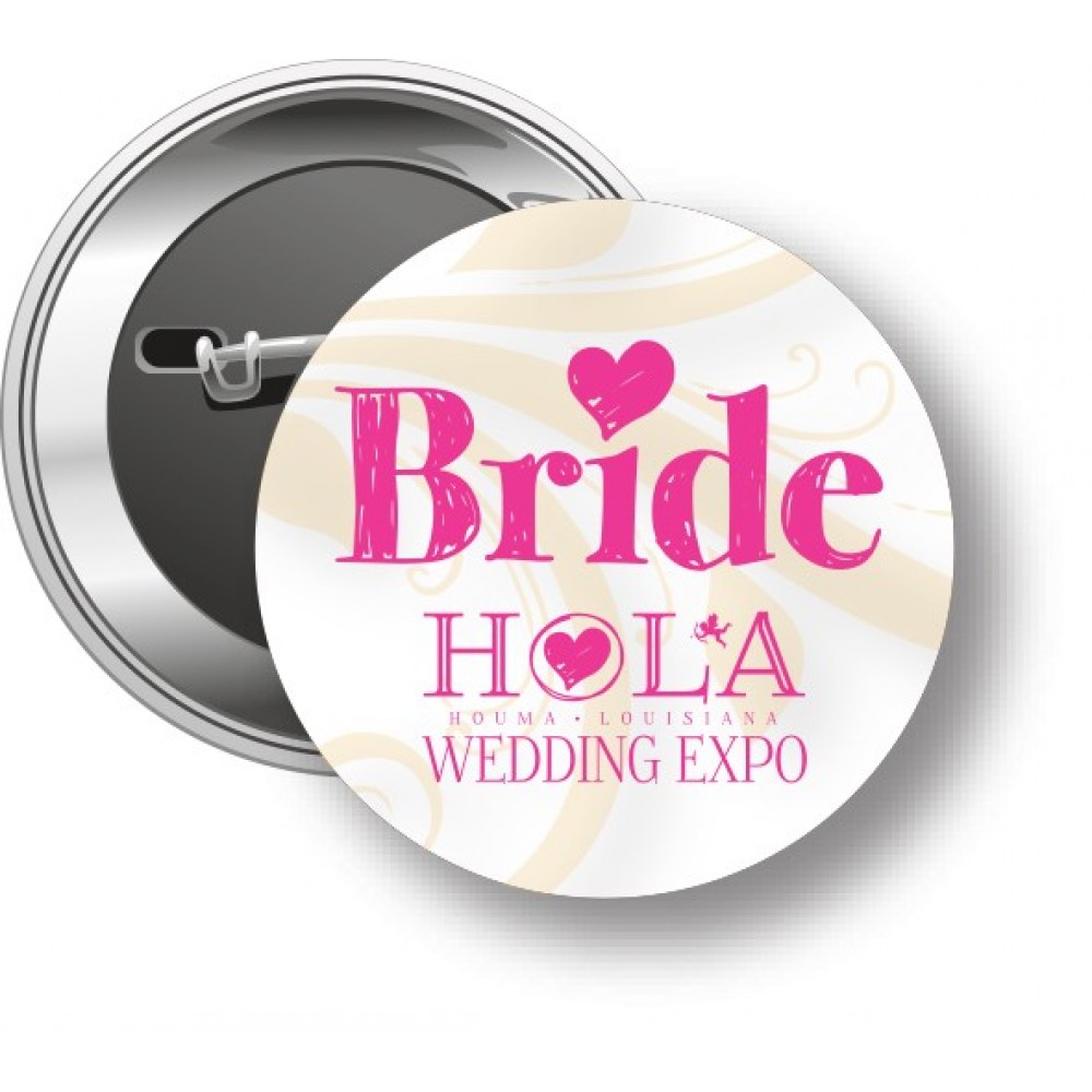 1.25" Custom Two-Piece Celluloid Button Custom Imprinted 1.25" Custom Two-Piece Celluloid Button Custom Imprinted