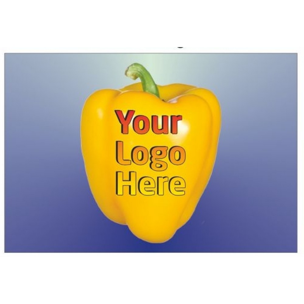 Yellow Bell Pepper Badge/Button w/ Bar Pin (2"x3") with Logo