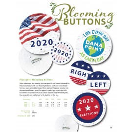 Promotional Blooming Buttons  Promotional Blooming Buttons