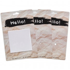 3" Square X 1 Button Packs with Logo