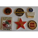 1.25" Custom Hard Enamel Cloisonne Pin (Large Quantity) with Logo