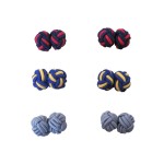 Custom Imprinted Silk Knot Cufflink
