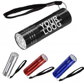 Promotional Pocket Aluminum 9 led Mini Flashlight