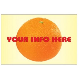Orange Badge/Button w/ Metal Bar Pin (2"x3") with Logo  Orange Badge/Button w/ Metal Bar Pin (2"x3") with Logo