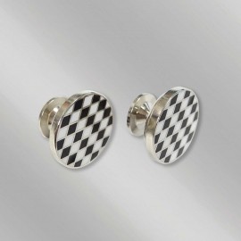 Set of 4 Tuxedo Studs w/Box with Logo  Set of 4 Tuxedo Studs w/Box with Logo