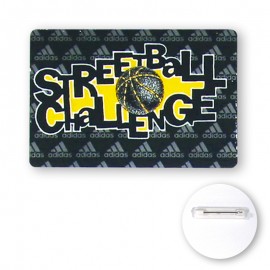 Logo Branded 2" x 3" Rectangle Shape Plastic Full Color Button  Logo Branded 2" x 3" Rectangle Shape Plastic Full Color Button