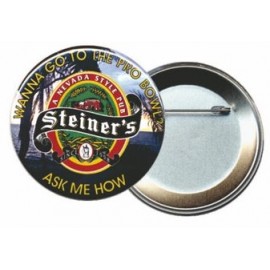 Customized Photo Button/Badge w/ Bar Pin Hanger (12 Square Inch)