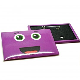 Medium Rectangle Buttons- 2"x3" Pin Back Custom Imprinted Medium Rectangle Buttons- 2"x3" Pin Back Custom Imprinted