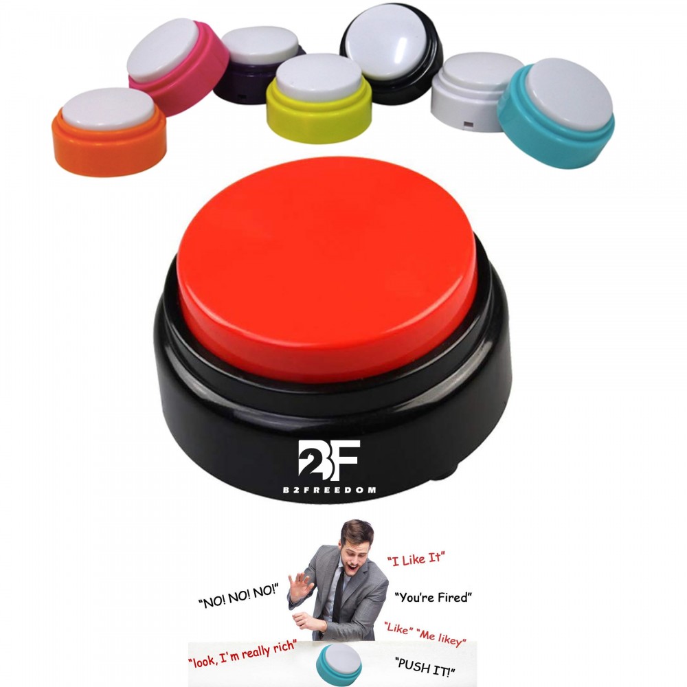 10 Seconds Pre-Record Sound Button Custom Imprinted 10 Seconds Pre-Record Sound Button Custom Imprinted