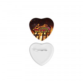 Custom 2" Heart Button