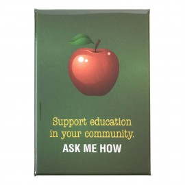 Rectangle Button (2"x3") (Vertical) with Logo