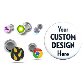 Badge Buttons with pin backs Logo Printed