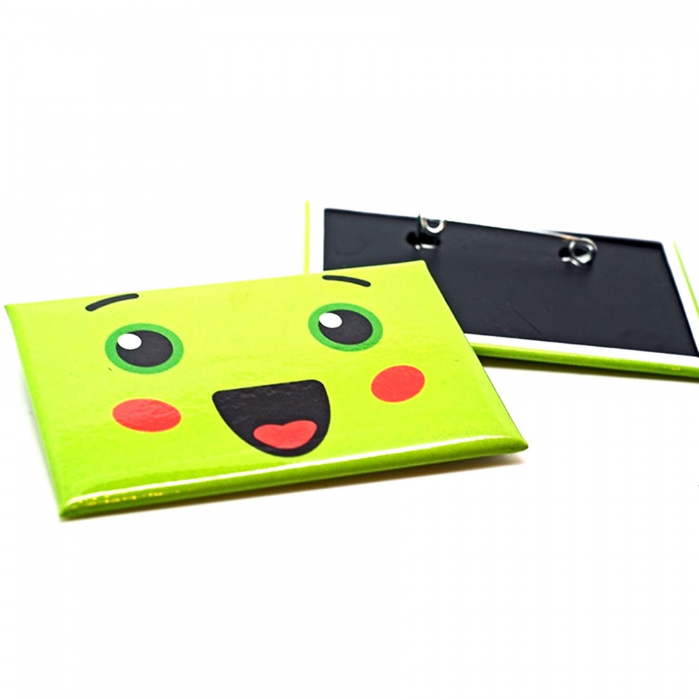 Personalized Small Rectangle Buttons- 1.75"x2.75" Pin Back Personalized Small Rectangle Buttons- 1.75"x2.75" Pin Back
