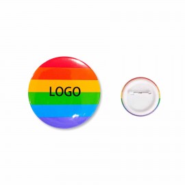 Tinplate Pride Button with Logo  Tinplate Pride Button with Logo