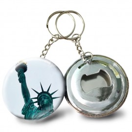 Promotional Tinplate Button Badge Bottle Opener Keychain  Promotional Tinplate Button Badge Bottle Opener Keychain