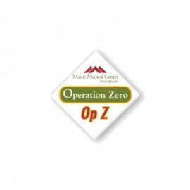 1 1/2" Diamond Shape Button with Logo  1 1/2" Diamond Shape Button with Logo