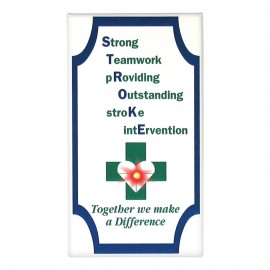 2" X 3.5" Full Color Flashing Blinking Button with Logo  2" X 3.5" Full Color Flashing Blinking Button with Logo