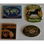 1.25" Die Struck Iron Soft Enamel Lapel Pin with Logo