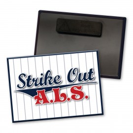 Rectangle Button - 2.5" x 3.5" - Badge Backing with Logo  Rectangle Button - 2.5" x 3.5" - Badge Backing with Logo