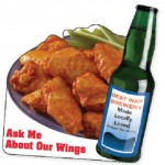 Custom Shape Card Stock Buttons (7"-7.9" Square Inches) Logo Printed