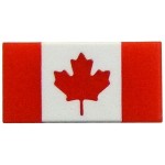 Logo Printed Canadian Flag Lapel Pin
