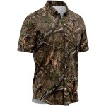 Personalized Mossy Oak Men's 100% Recycled Polyester Button Shirt