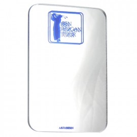 Rectangle Acrylic Mirror Button/ Magnet (2"x3") with Logo