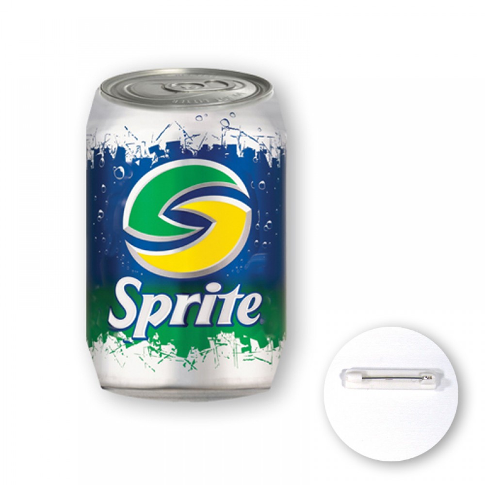 Soda Can Shape Chipboard Button (2 1/2" x 1 1/2") Personalized Soda Can Shape Chipboard Button (2 1/2" x 1 1/2") Personalized
