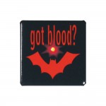 1.5" Square Full Color Flashing Blinking Button with Logo