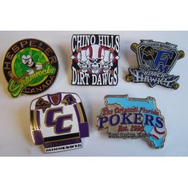 1" Die Struck Iron Soft Enamel Lapel Pin (Large Quantity) with Logo  1" Die Struck Iron Soft Enamel Lapel Pin (Large Quantity) with Logo