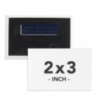 Custom 2 X 3 Inch Rectangle Wearable Clothing Magnet Buttons