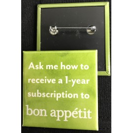 Square Button (2"x2") with Logo  Square Button (2"x2") with Logo