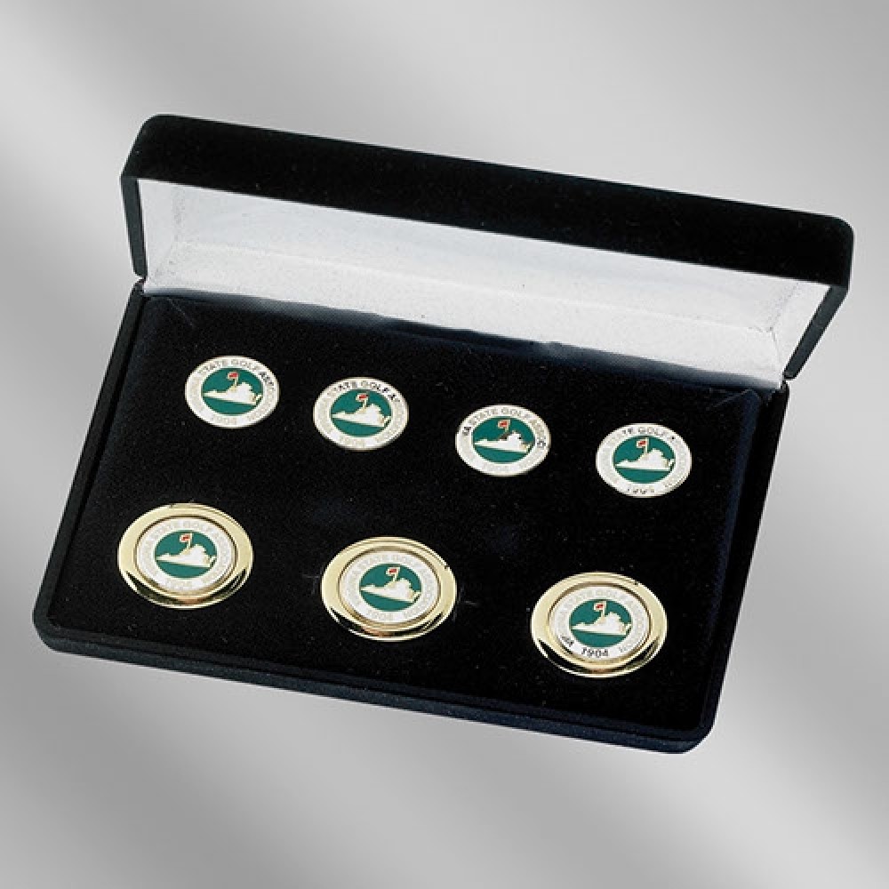 Custom Imprinted Cloisonne Blazer Buttons (Set of Seven) Custom Imprinted Cloisonne Blazer Buttons (Set of Seven)