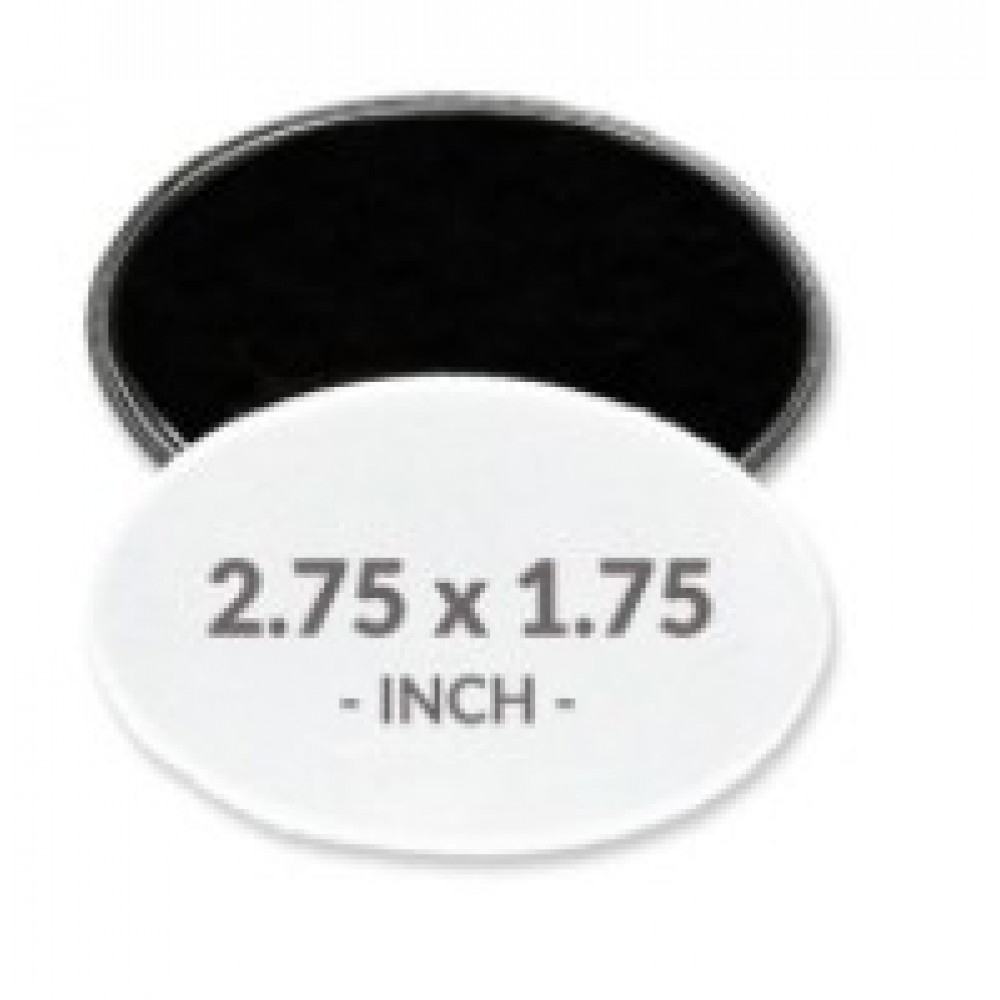 Customized 2.75 X 1.75 Inch Oval Magnet Buttons